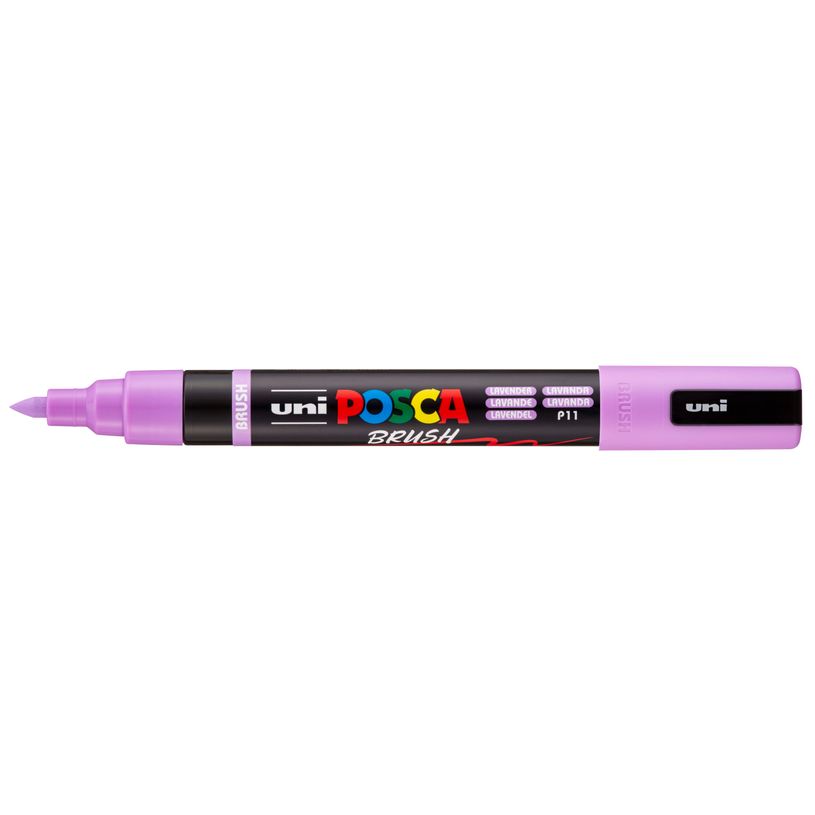 4902778353592-Posca - Marqueur peinture pointe brush moyenne - lavande--0