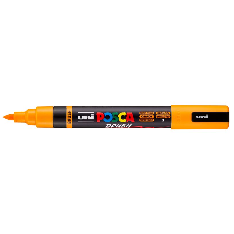 4902778353462-Posca - Marqueur peinture pointe brush moyenne - orange--0
