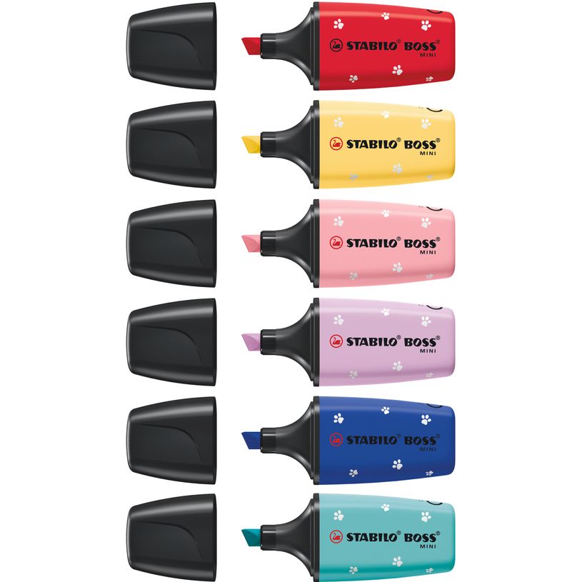 4006381631693-STABILO BOSS MINI Pat' Patrouille - Surligneur - Étui de 6--4