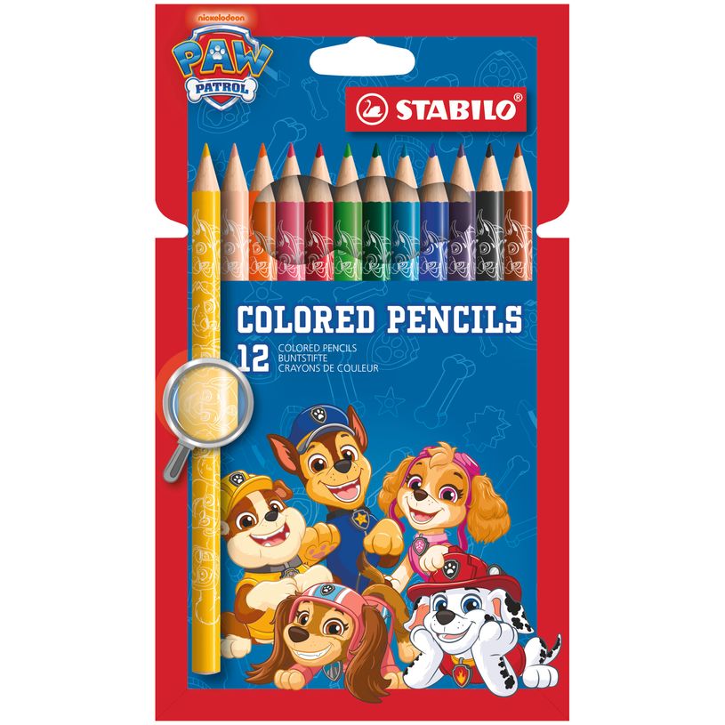 4006381632157-STABILO crayons de couleur STABILO Pat' Patrouille - Étui de 12--0