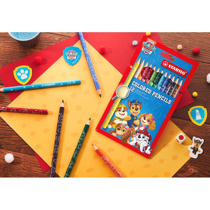 4006381632157-STABILO crayons de couleur STABILO Pat' Patrouille - Étui de 12--3