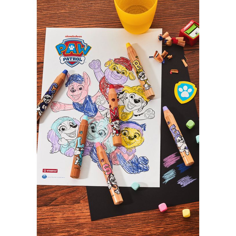 4006381631655-STABILO woody 3 in 1 Pat' Patrouille - Crayon multi-talents - Étui de 6 + 1 taille-crayon--5
