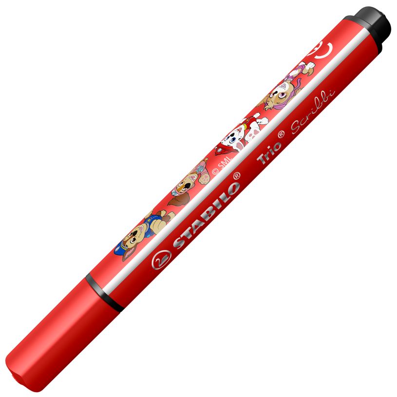 4006381631679-STABILO Trio Scribbi Pat' Patrouille - Feutre de coloriage pointe large - Étui de 8--1