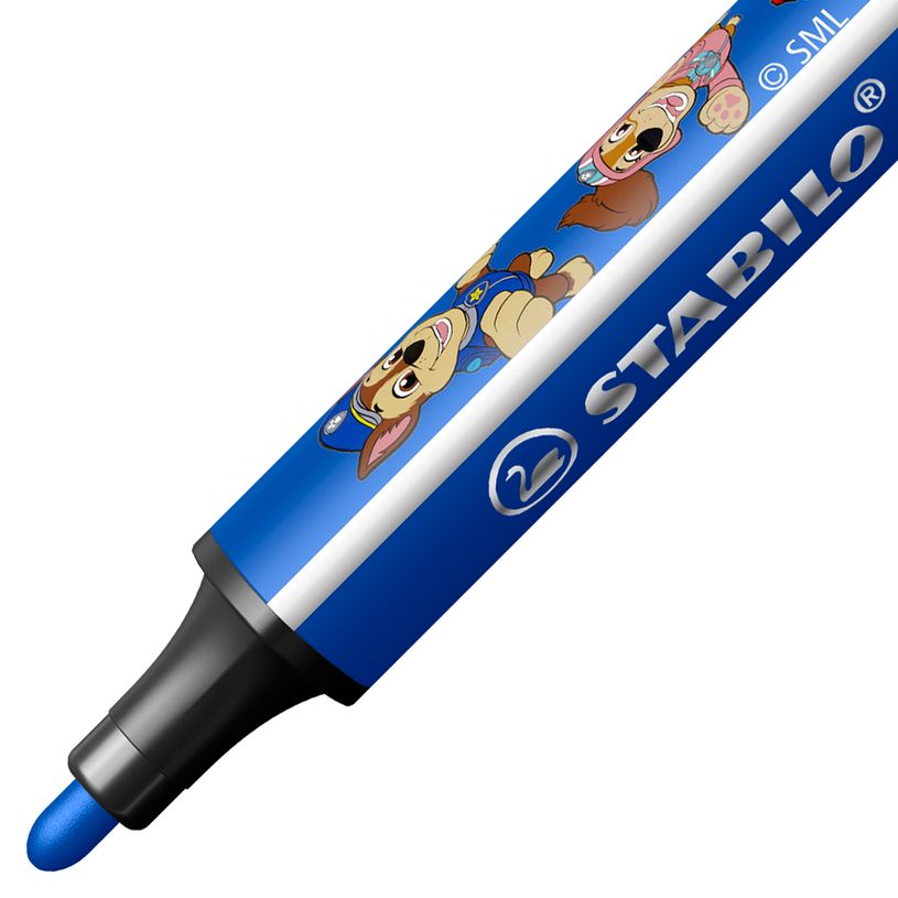 4006381631679-STABILO Trio Scribbi Pat' Patrouille - Feutre de coloriage pointe large - Étui de 8--2