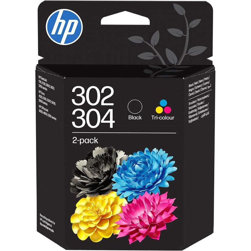 0199764139733-HP 302/304 - 3 couleurs - cartouche d'encre originale--0