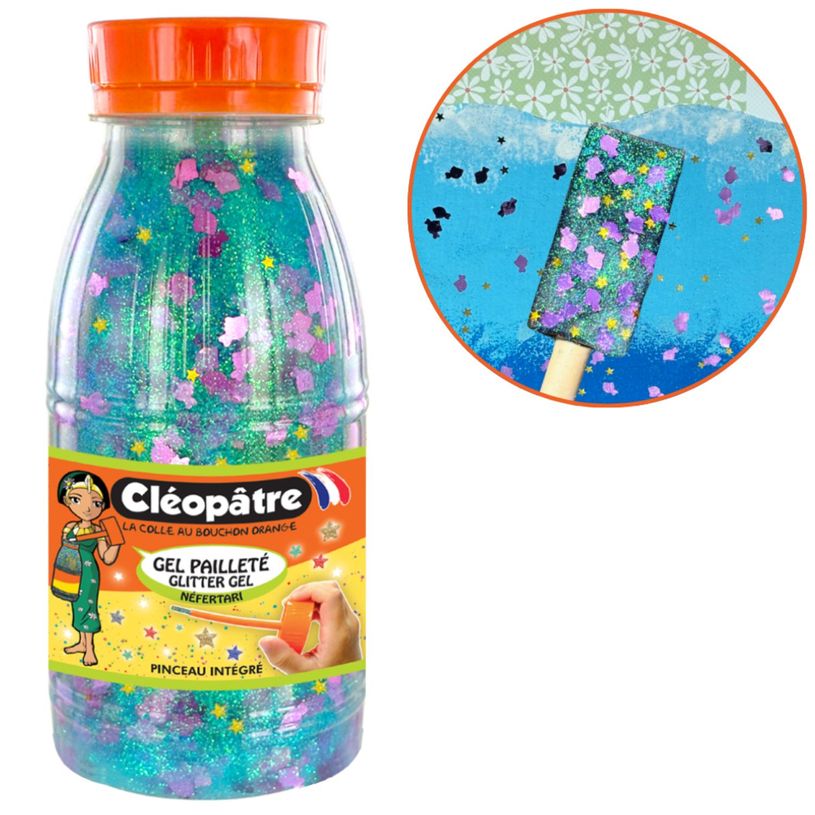 3134725026780-Cléopâtre - Gel Pailleté - Océan - 250 ml - Effet Brillant--0