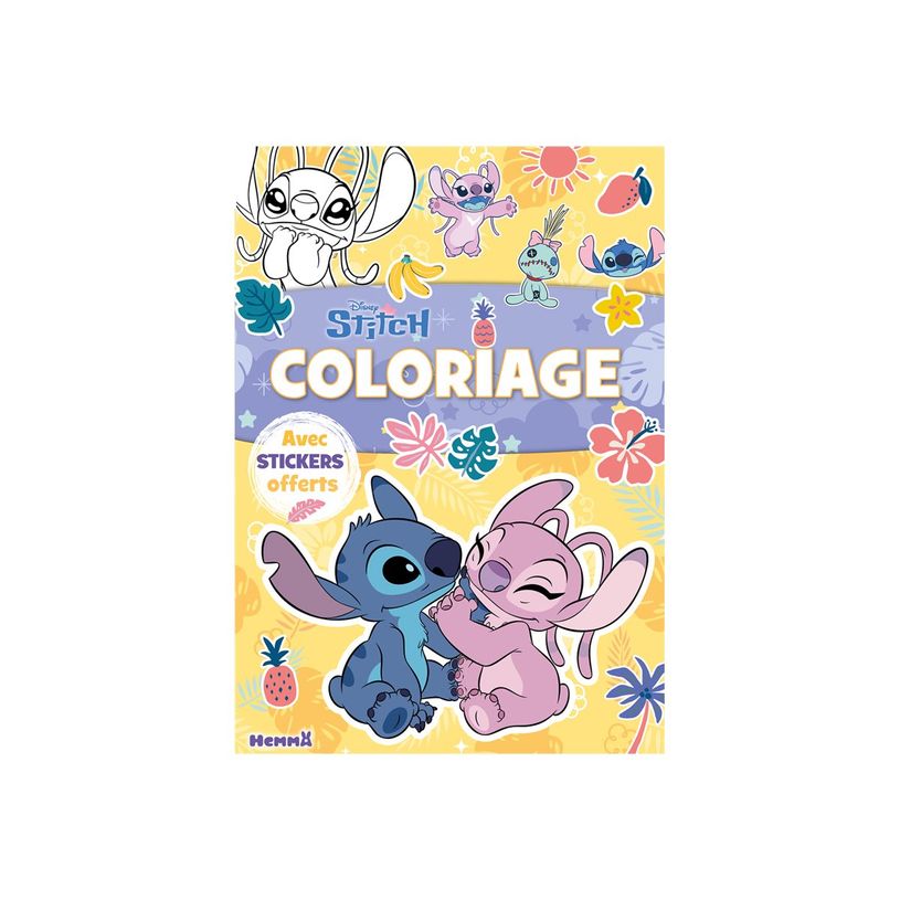 9782508062544-Coloriage avec stickers offerts (Stitch et Angel bisou) - Disney Stitch--0