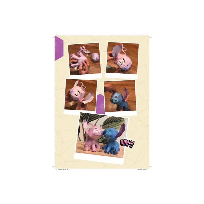 9791032409442-Lisez ! Disney Stitch and Angel - Papier craft - Stitch and Angel - large - 16 feuilles - papier--3