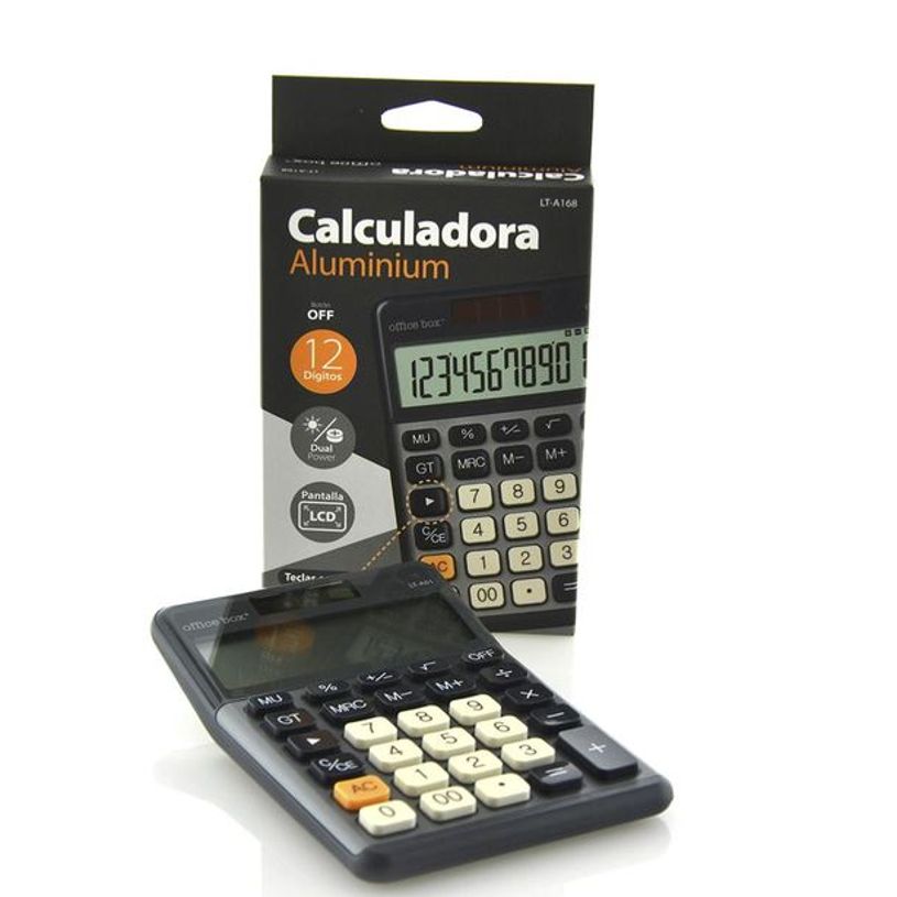 8435258920374-Calculadora de sobremesa Aluminium – 12 dígitos – negro--0