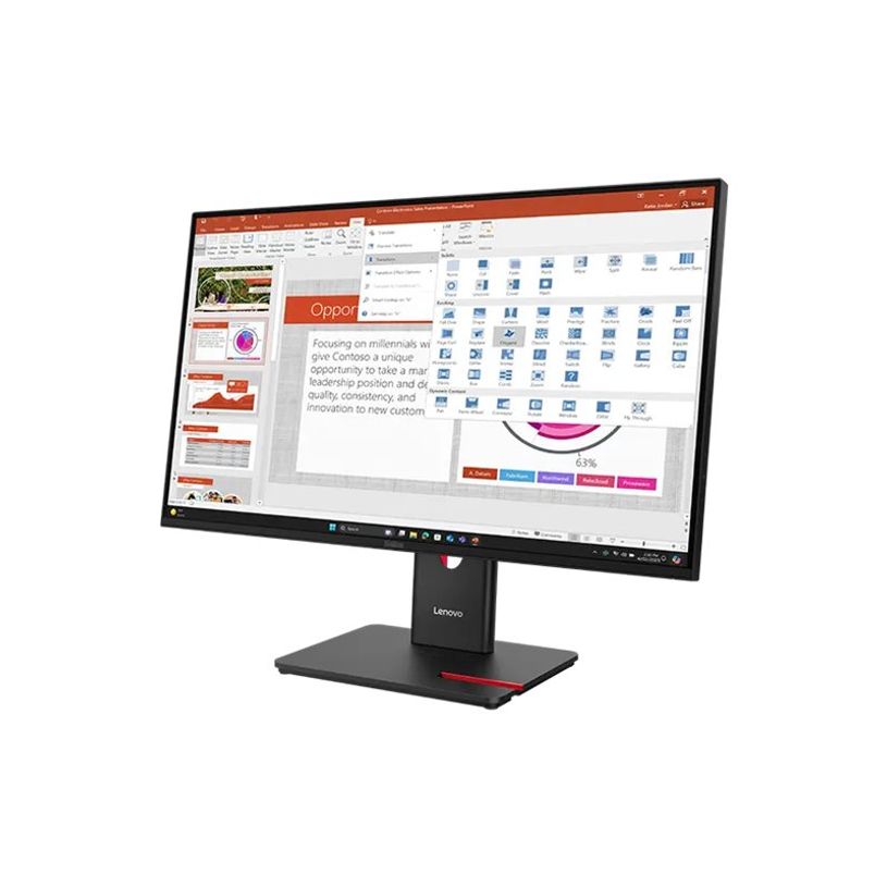 198155815652-Lenovo ThinkVision T27-40 - Écran LED FHD 27" - 120 Hz - IPS - 4 ms - HDMI, VGA, DisplayPo-P_405275039_4-2