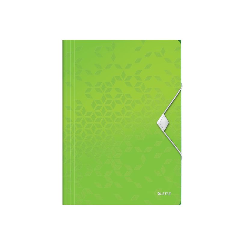 4002432123346-Leitz WOW - Chemise à 3 rabats - pour A4 (210 x 297 mm) - capacité : 150 feuilles - vert-P_405275193_1-0