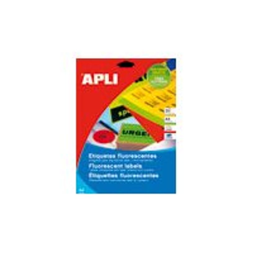 8410782028765-APLI PAPER - Auto-adhésif - rouge fluo - 99.1 x 67.7 mm 160 étiquette(s) (20 feuille(s) -P_405275784_1-0
