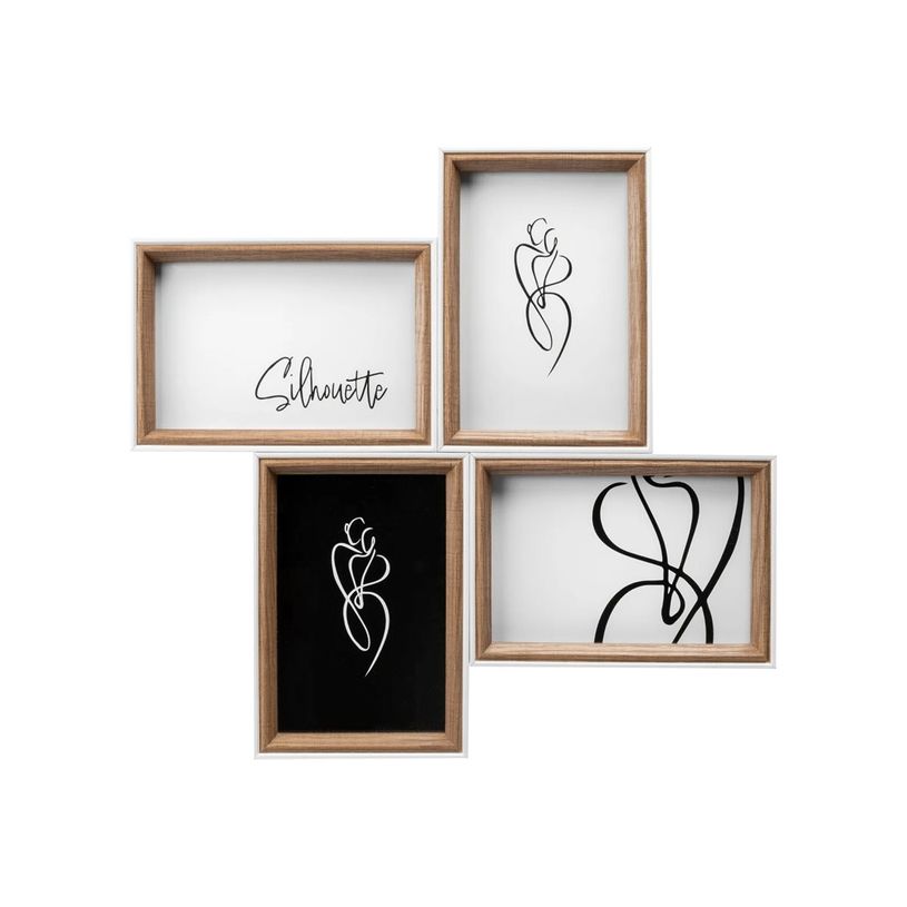 4004122407330-Walther Silhouette - Cadre photo - Conçu pour : 4 x 4 x 6 pouces (10 x 15 cm) - bois, MDF-P_405275903_1-0