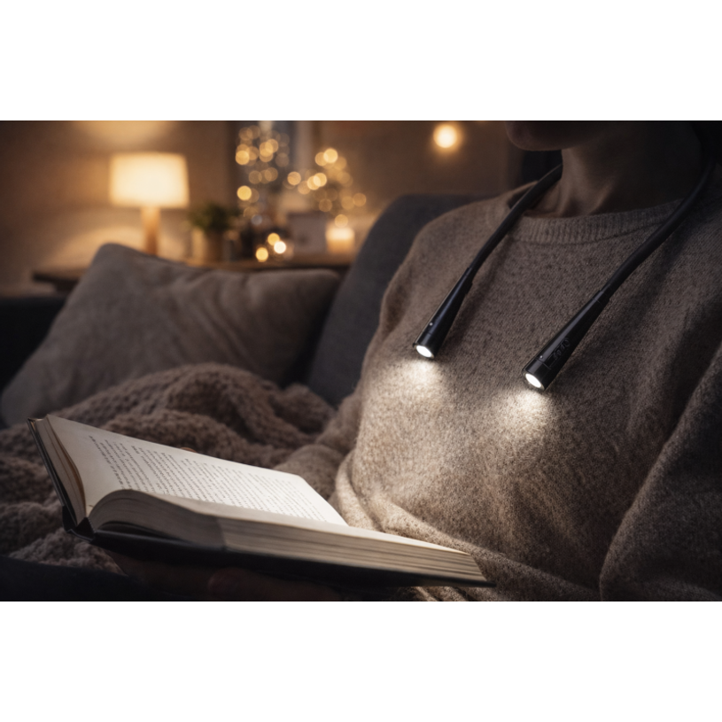 3701781701151-JAYM - Lampe de lecture de cou - Rechargeable - noir--2