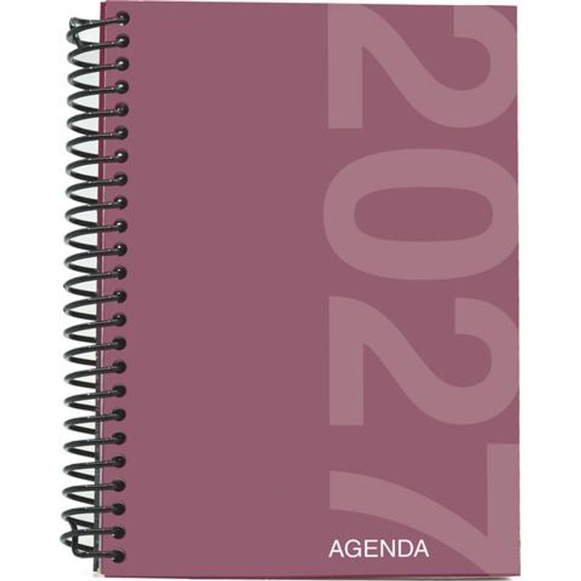 8435603323140-Agenda anual Mimbek 2027 A5 día por página tapa de polipropileno Burgundi--0