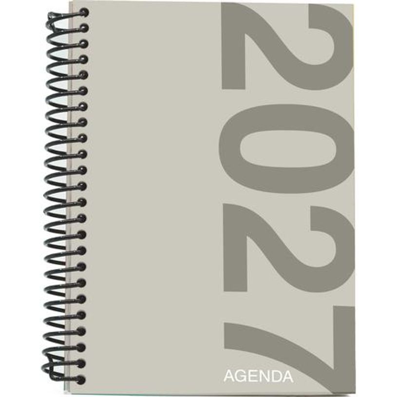 8435603323249-Agenda anual Mimbek 2027 A5 día por página tapa de polipropileno Gris--0