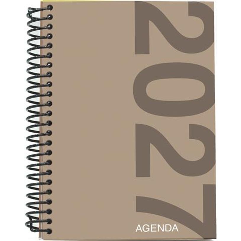 8435603323256-Agenda anual Mimbek 2027 A5 día por página tapa de polipropileno Marrón Tierra--0