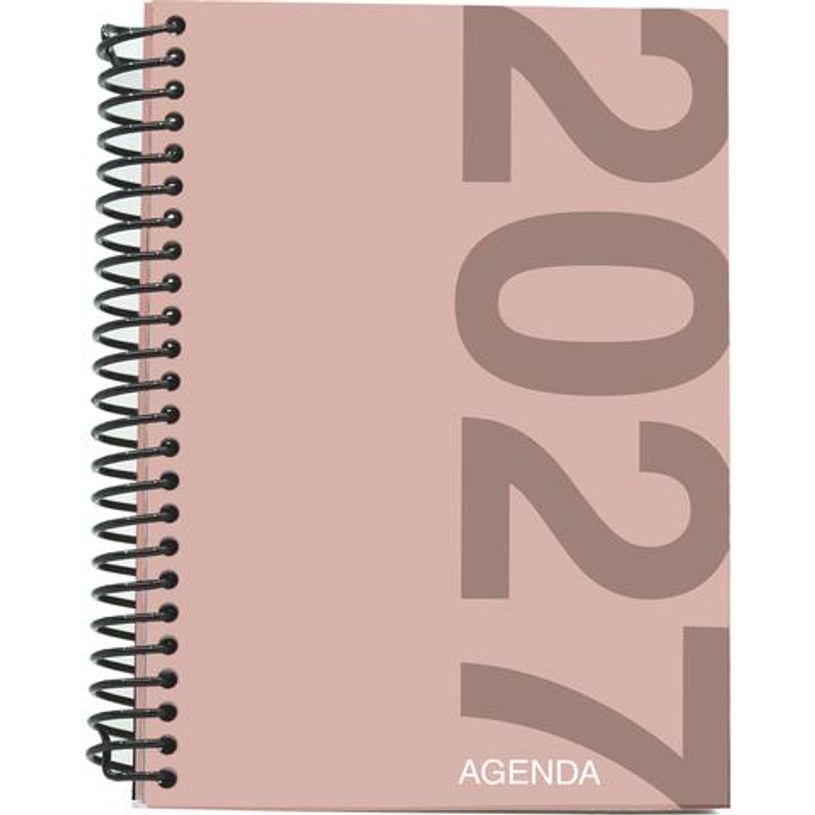8435603323287-Agenda anual Mimbek 2027 A5 día por página tapa de polipropileno Rosa--0