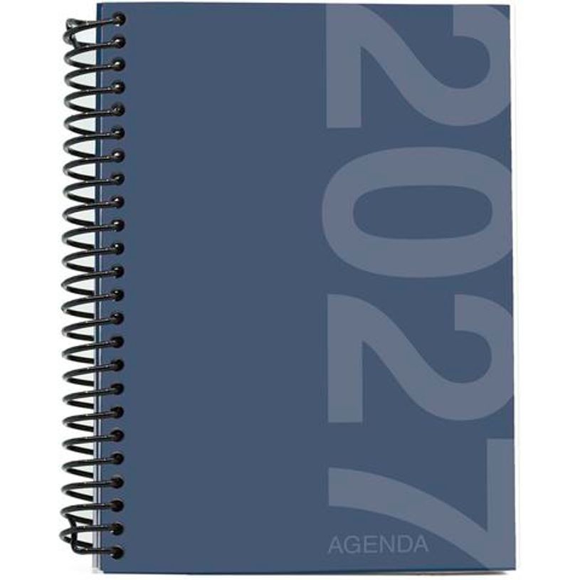 8435603323898-Agenda anual Mimbek 2027 A5 día por página tapa de polipropileno Azul Marino--0