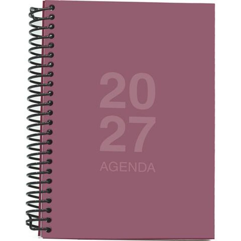 8435603323300-Agenda anual Mimbek 2027 A6 día por página tapa de polipropileno Burgundi--0