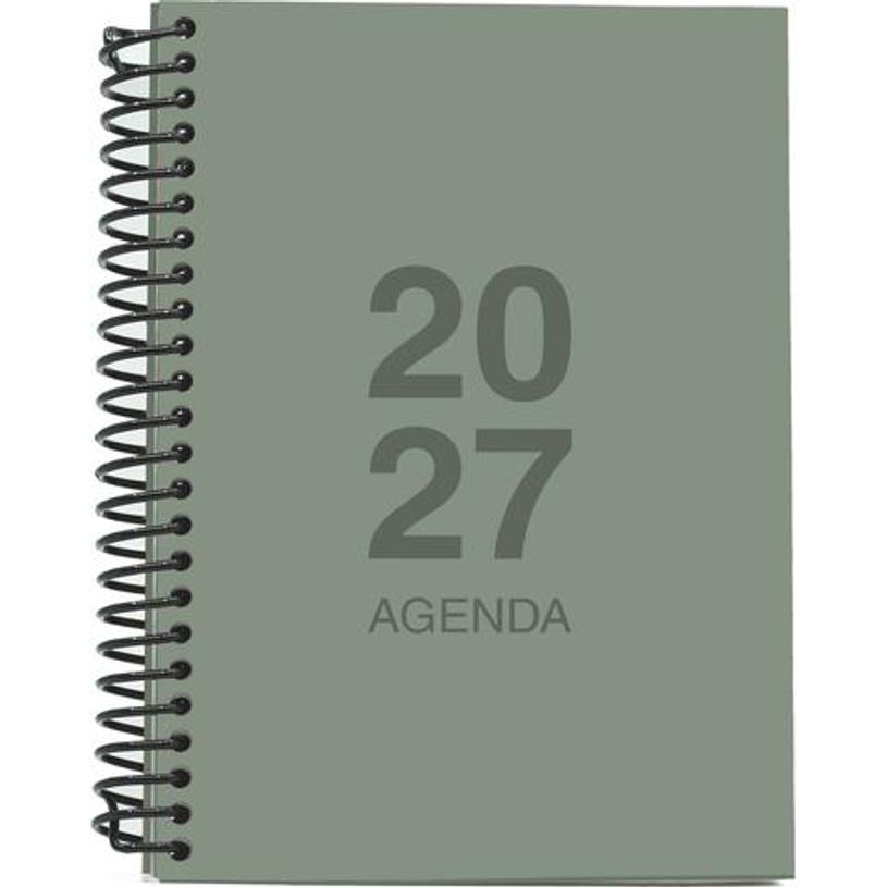 8435603323768-Agenda anual Mimbek 2027 A6 día por página tapa de polipropileno Verde Tierra--0