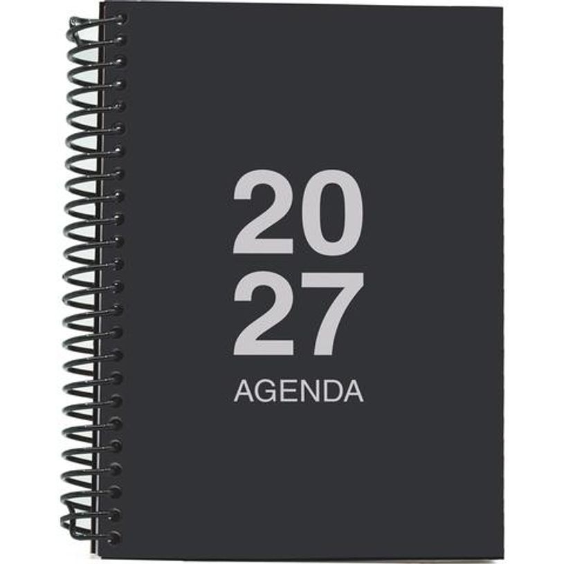 8435603323775-Agenda anual Mimbek 2027 A6 día por página tapa de polipropileno Negro--0