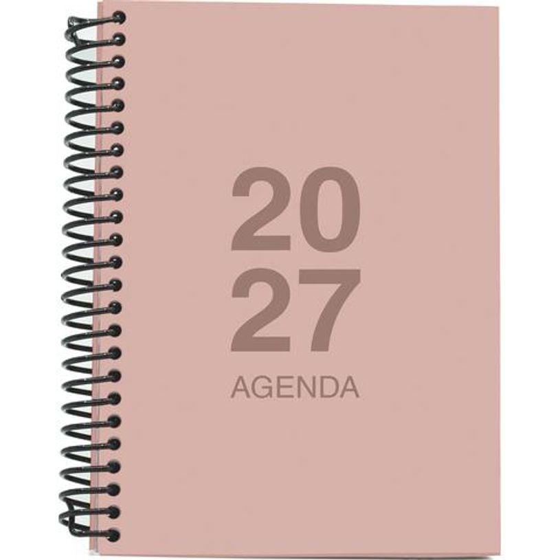 8435603323782-Agenda anual Mimbek 2027 A6 día por página tapa de polipropileno Rosa--0
