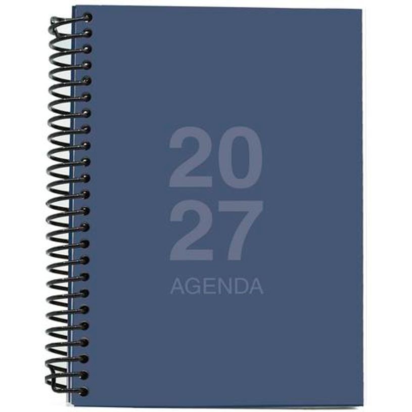 8435603323904-Agenda anual Mimbek 2027 A6 día por página tapa de polipropileno Azul Marino--0
