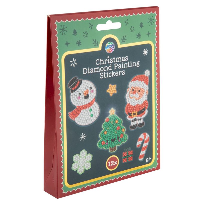 8715427160603-Kit 12 autocollants Noël - Peinture diamant - Loisir créatif--0