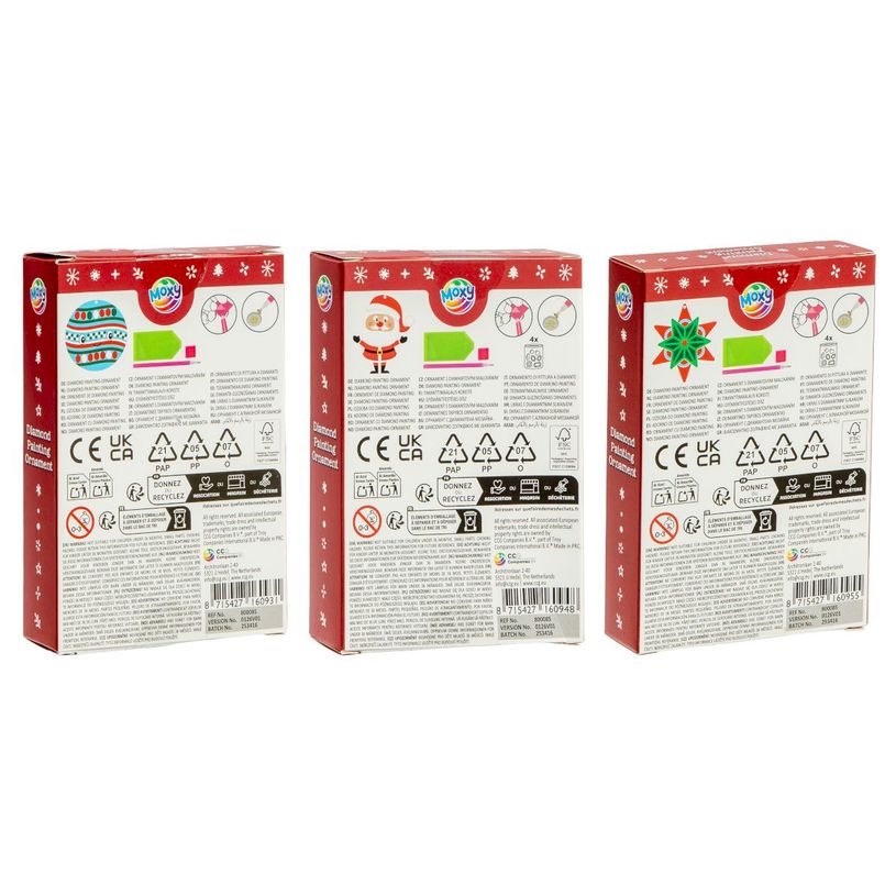 8715427160931-Ornement de Noël - Peinture diamant - Assortiment - Loisir créatif--0