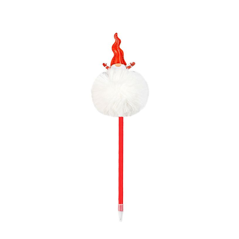 3135252735008-Viquel  - Stylo Bille Noël Pompon Mousse – Disponible dans différentes couleurs--2