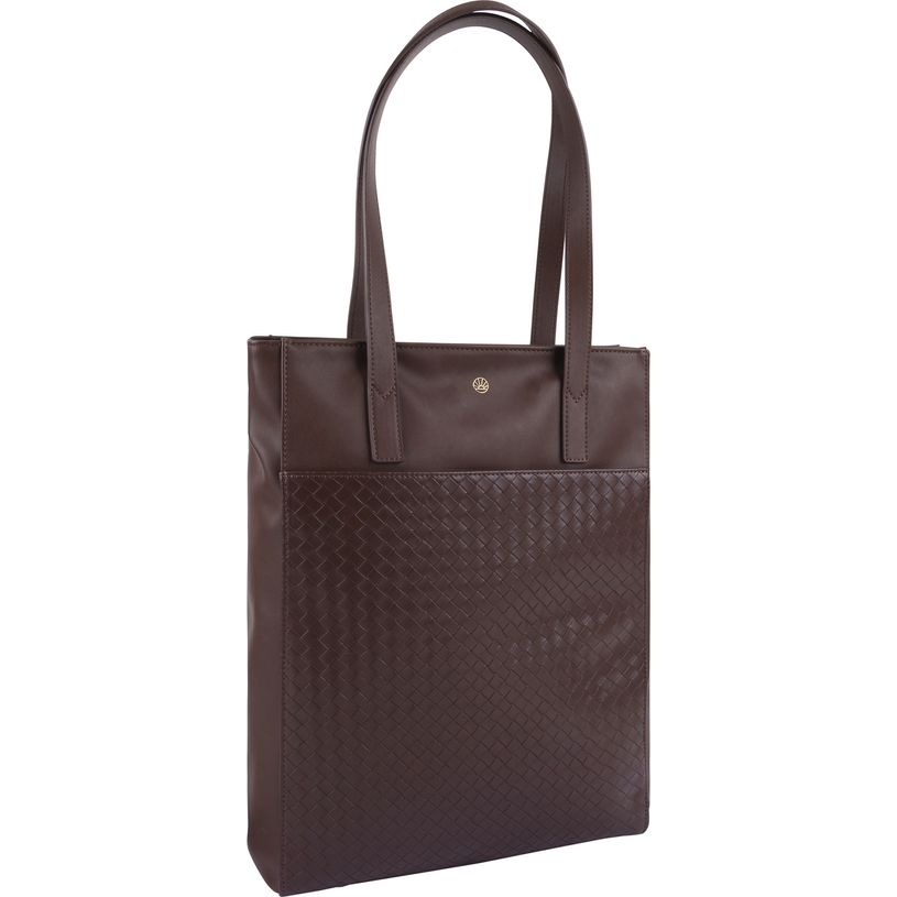 3664447236261-Lisbonne - Sac cabas ordinateur 15,6'' - marron--0
