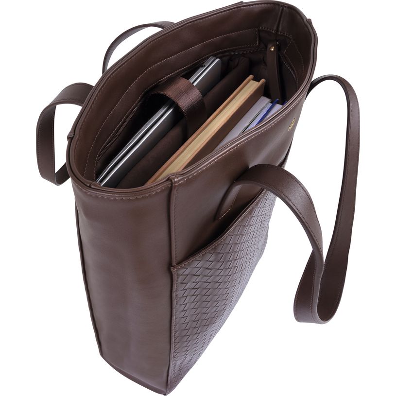 3664447236261-Lisbonne - Sac cabas ordinateur 15,6'' - marron--1