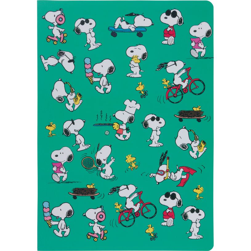 3664447237381-Peanuts - Carnet A5 Souple Ligné Illustré - All Over - 128 Pages--0