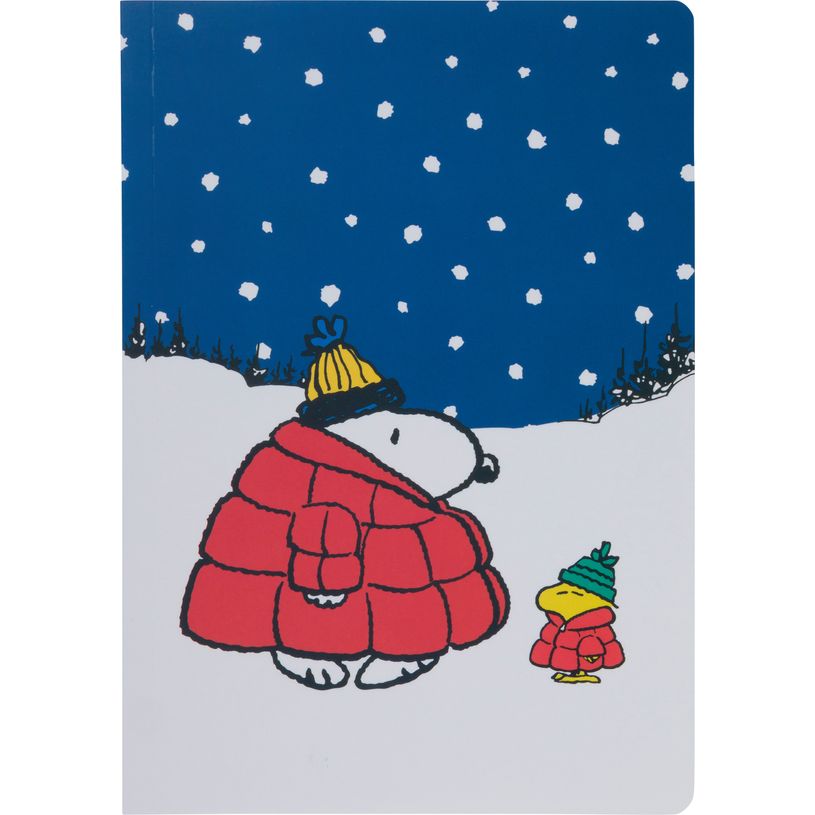 3664447237404-Peanuts - Carnet A5 Souple Ligné Illustré - La Neige - 128 Pages--2