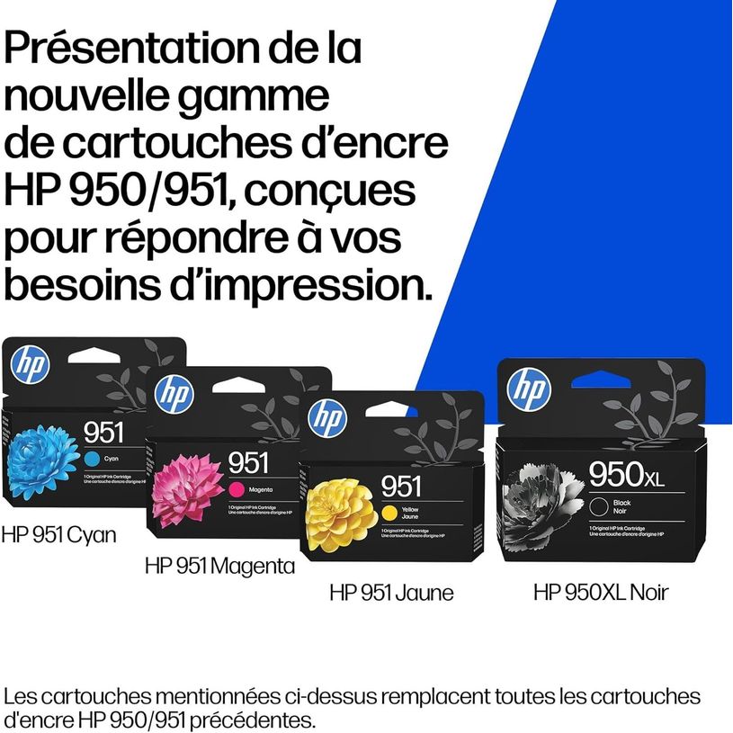 0199764139788-HP 950XL/951 - Pack de 2 - noir et 3 couleurs - cartouche d'encre originale--2