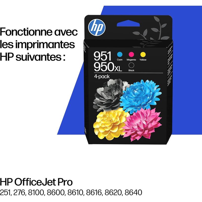 0199764139788-HP 950XL/951 - Pack de 2 - noir et 3 couleurs - cartouche d'encre originale--1
