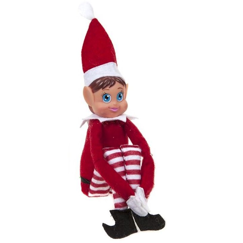 3701276510121-Elves Behavin' Badly - Lutin Farceur Elfie Fille - 30 cm--0