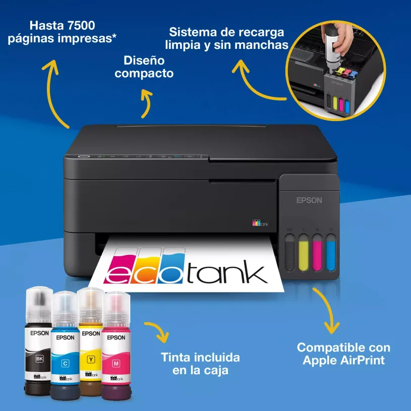 8715946741376-Impresora multifunción Epson EcoTank ET-2910 A4 Wi-Fi con depósitos de tinta recargables--2