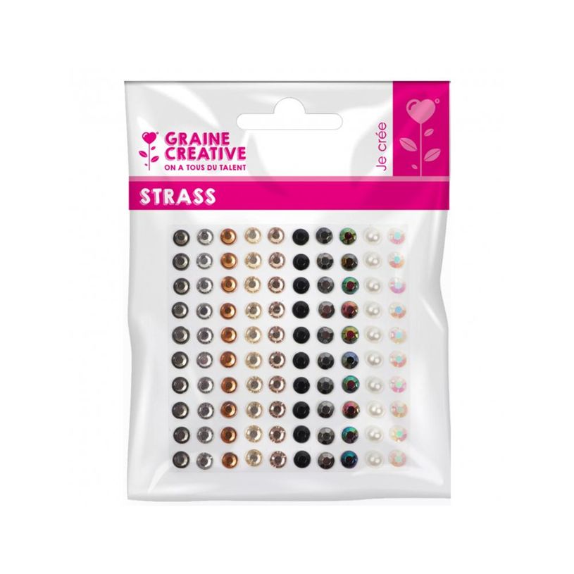 3532435004447-Graine Créative - Strass adhésifs - 5 mm noir et perle - 1 planche de 100 strass-P_405279936_1-0