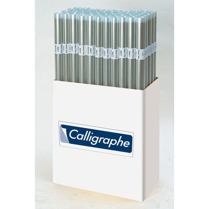 3210330740119-Clairefontaine Couvre-Livre Cristal Grainé 2m x 0,70m 45µ Polypropylène Transparent--1