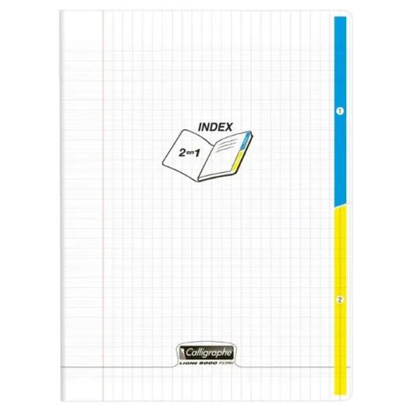 3210330182230-Clairefontaine Cahier Série 8000 24x32 cm 96p Séyès PP Incolore--0