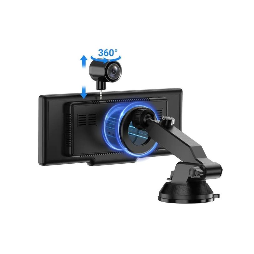 3304490448517-Écran CarPlay & Android Auto 10,26'' avec Dashcam 2K WE - Écran tactile panoramique avec Bluetooth--3