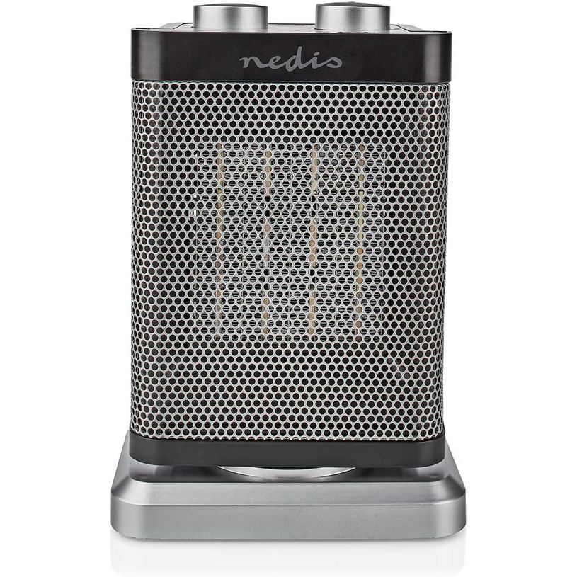 5412810404742-Nédis - Mini radiateur soufflant - céramique - 1000/1500 W - 2 modes de chauffe - Thermostat réglable - Rota--1