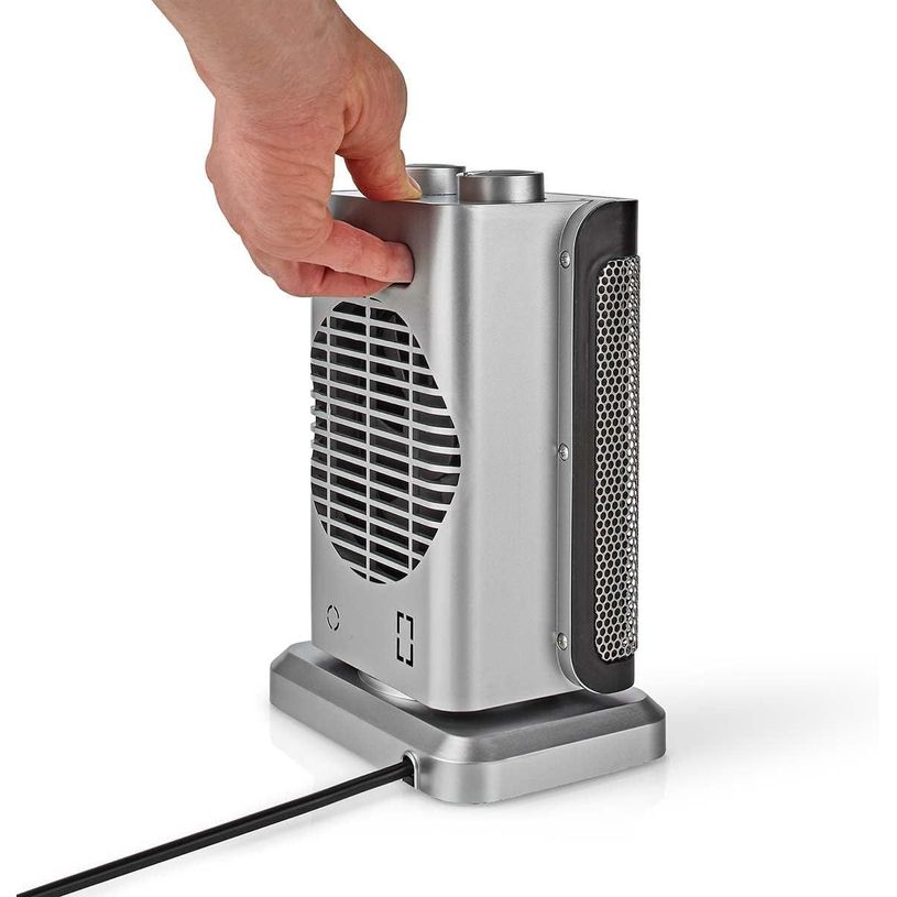 5412810404742-Nédis - Mini radiateur soufflant - céramique - 1000/1500 W - 2 modes de chauffe - Thermostat réglable - Rota--6