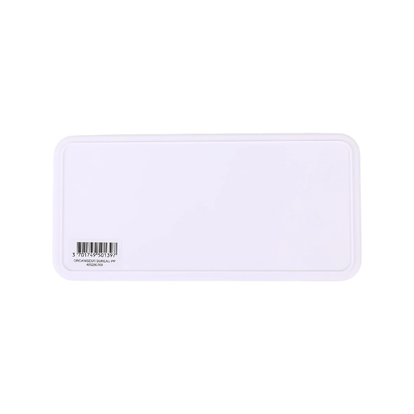 404052807684-Organiseur de Bureau PP Blanc Bambou - 26,7 x 13,1 x 8 cm--6