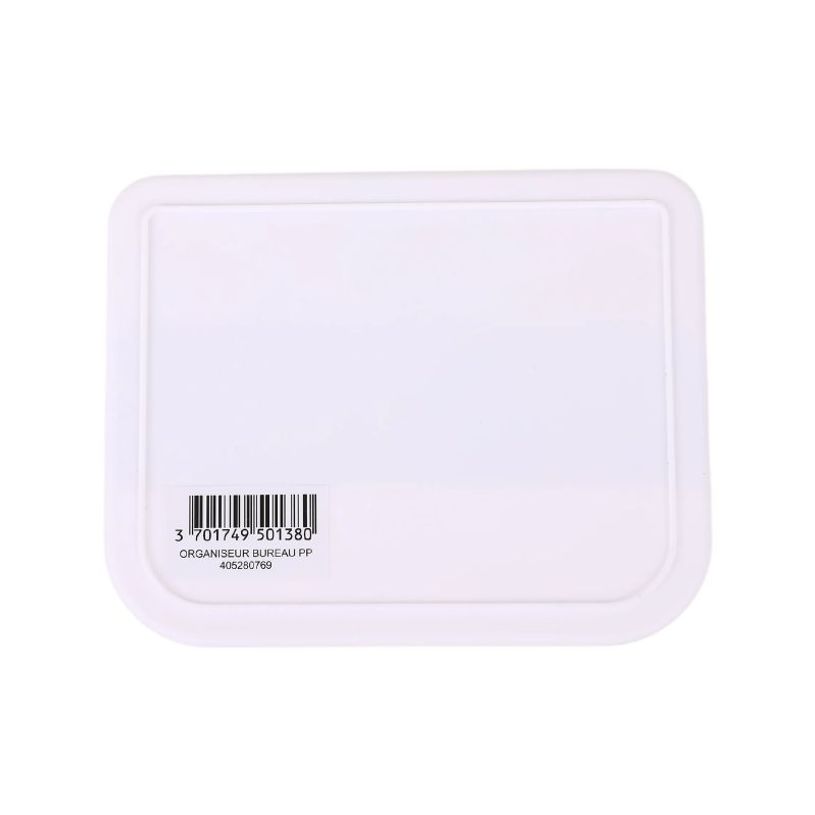 404052807691-Organiseur de Bureau - Blanc Bambou - 17,8 x 13,1 x 9,4 cm--7