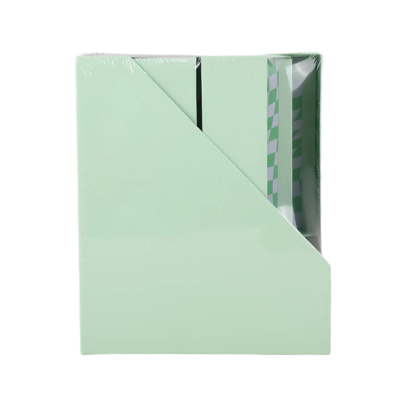 404052807790-Set de 4 Organiseurs Vert PP - Pot à Stylos - Porte-Magazines - Porte-Lettres--2