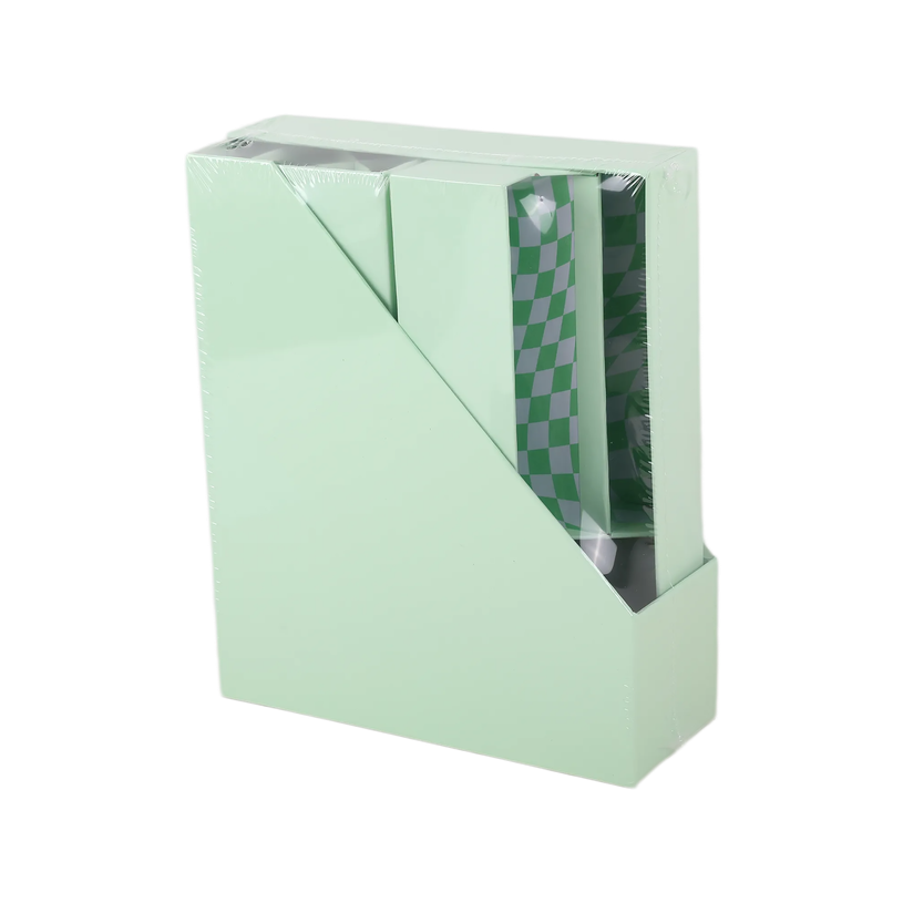 404052807790-Set de 4 Organiseurs Vert PP - Pot à Stylos - Porte-Magazines - Porte-Lettres--3