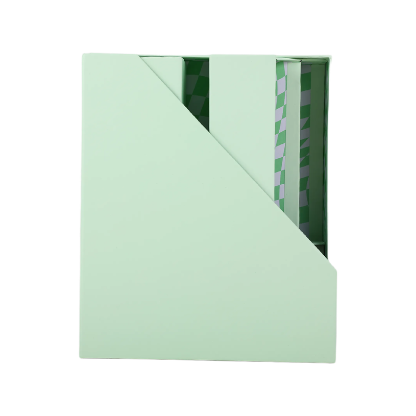 404052807790-Set de 4 Organiseurs Vert PP - Pot à Stylos - Porte-Magazines - Porte-Lettres--5
